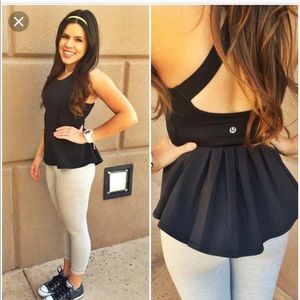 RARE Lululemon Peplum Tank Top